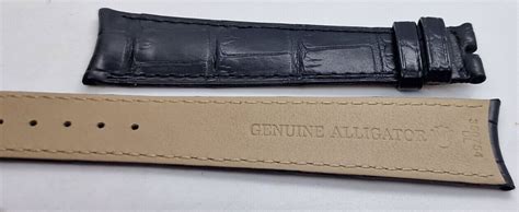 Rolex cinturino originale alligatore nero mm20/16 L.11.8x4cm